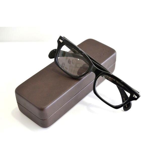 越前國 甚六作 JN-053 ブラック クラシック メガネフレーム セルロイド