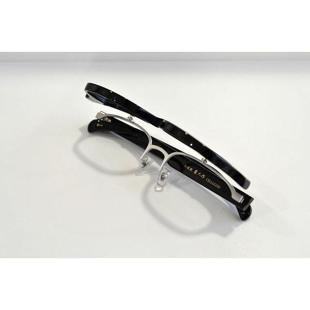 越前國 甚六作 跳ね上げ セルロイド ノー芯 オールセル JN-073 メガネ