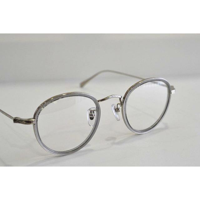 越前國 甚六作 ボストン 内巻き メガネフレーム JN-089 クリアグレー