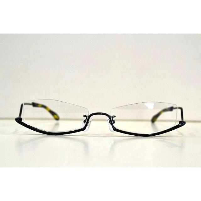 LESS THAN HUMAN レスザンヒューマン　ポルポト　アンダーリム　メガネフレーム　ブラック LESS THAN HUMAN