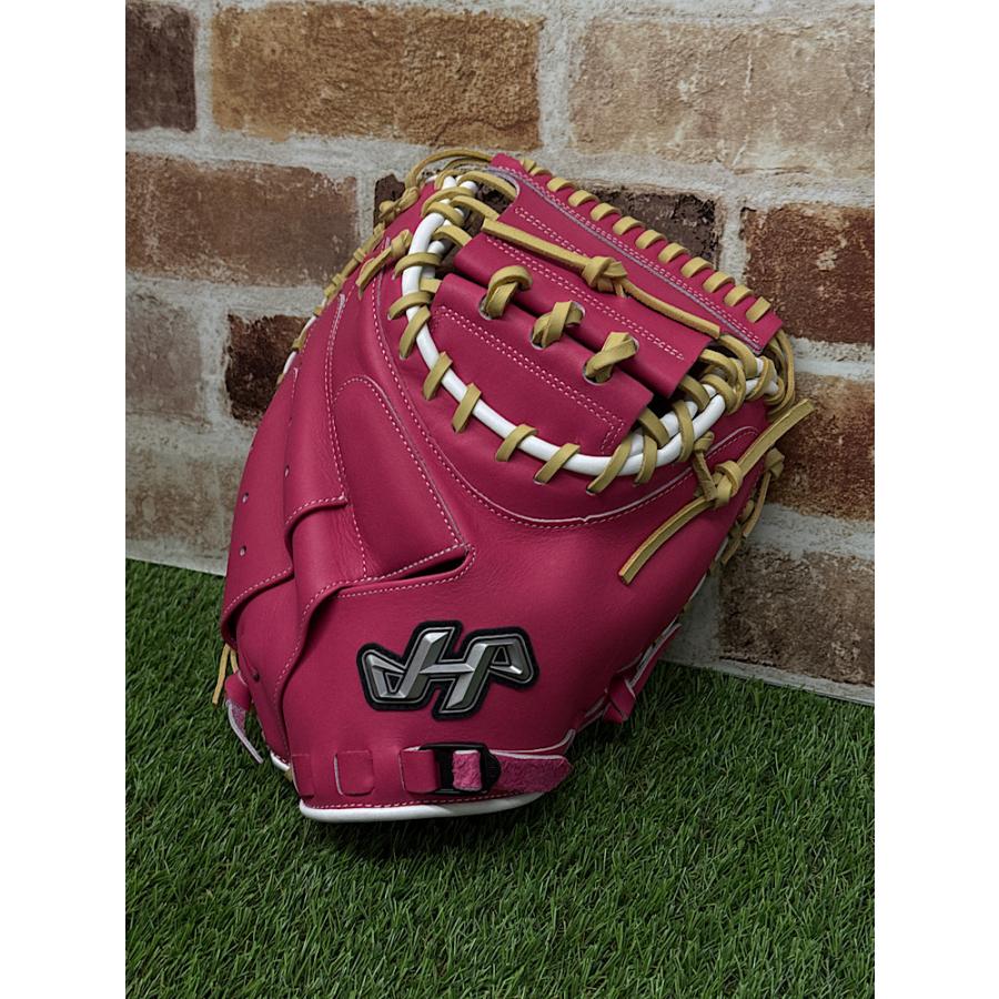 ハタケヤマ PRO-M8PS ピンク 右投げ用 キャッチャーミット 2025モデル】ハタケヤマ 限定 一般軟式用 キャッチャーミット 右投げ用