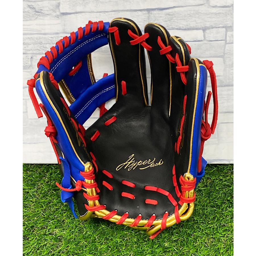 ローリングス　軟式グラブ　GR3FHTCN62  ブラック/ロイヤルブルー 楽天市場】ローリングス 軟式 グラブ ハイパーテック カラー