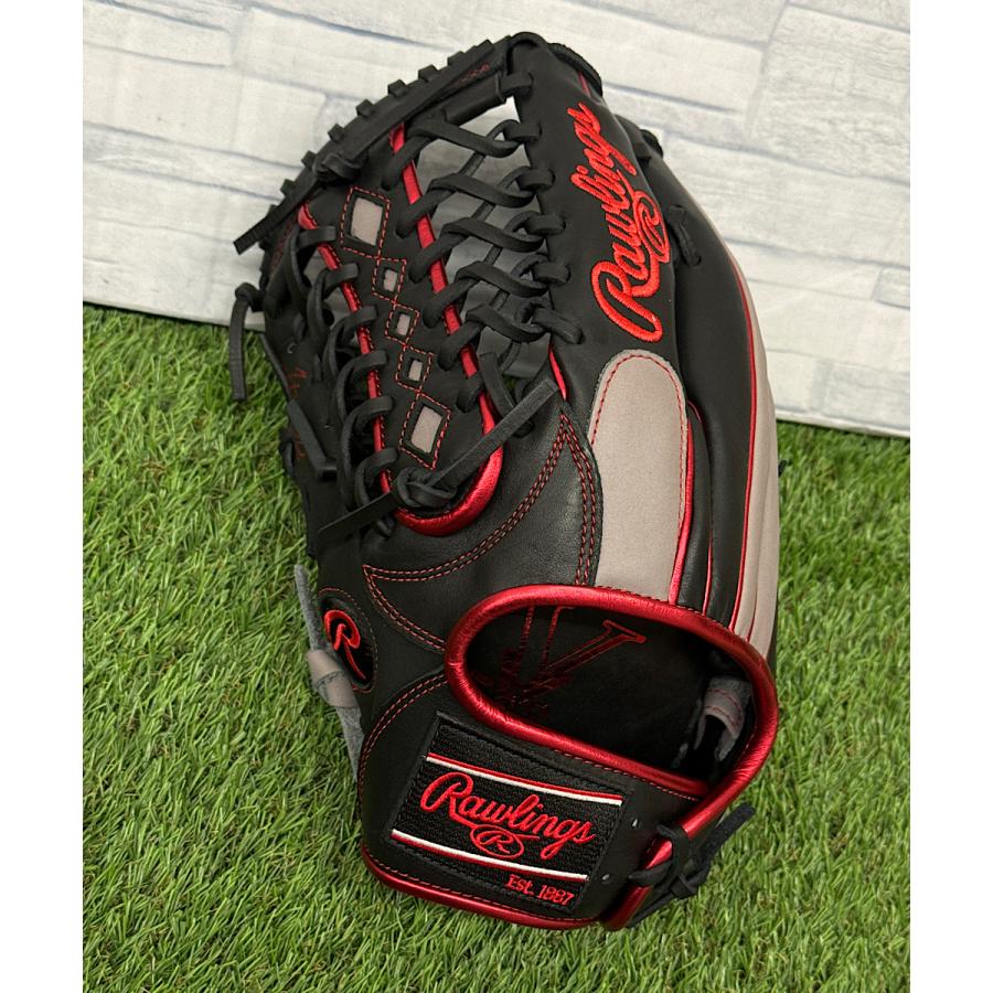Rawlings（ローリングス） 軟式 外野手用 GR4HTCY719 ブラックXグレー