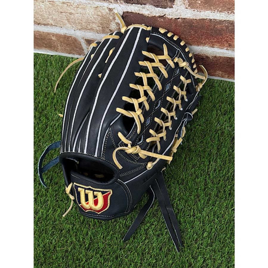 Wilson ウイルソン 軟式グラブ 内野手用 WBW102375 Wブラック 右投げ用