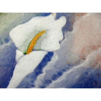 山内一生 「早春」 工藝(小原和紙）3号 額装 花鳥 花 春 : 書画肆