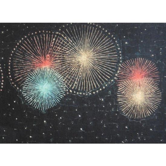 山下清 長岡の花火 版画(リトグラフ) 6号大 限定300部 額装 山下清 長岡の花火 版画(リトグラフ) 6号大 限定300部 額装