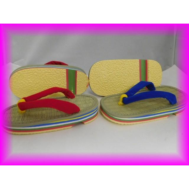 子供草履 タタミ 可愛い 女の子用 男の子用 足触りがいいタタミ素材 お祭り用