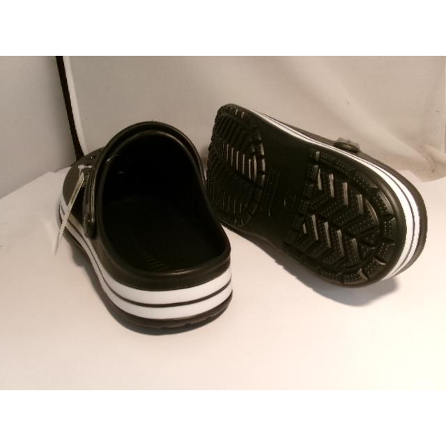 黒 サボ・クロッグサンダル 合成樹脂製