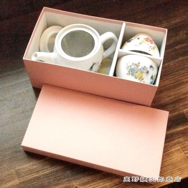 【ギフト】雑貨 食器 花猫ポット茶器セット CAT 湯呑 急須 F |  | 15