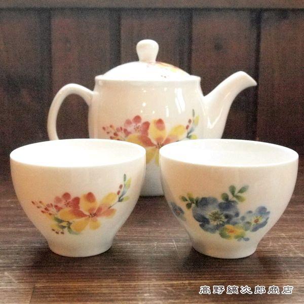 【ギフト】雑貨 食器 花猫ポット茶器セット CAT 湯呑 急須 F |  | 04