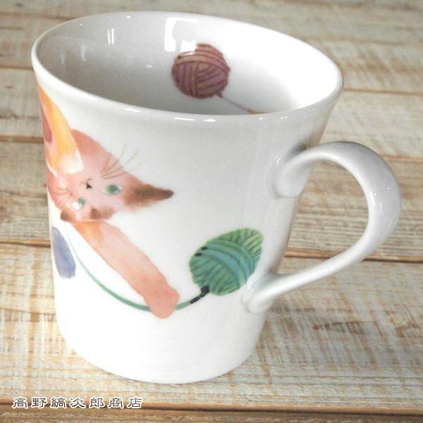 ネコ雑貨 食器 モコ猫マグカップ 青紫猫おすまし ラベンダー CAT キャット 食器  F |  | 16