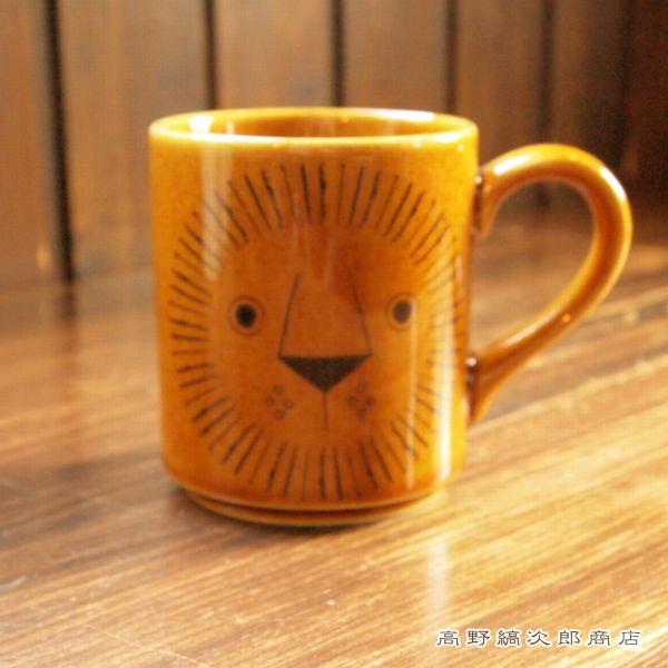 【ギフト】Mikkeタオル付きミッケセット らいおん BR ブラウン 茶 CAT 雑貨 食器 マグカップ 小皿 F |  | 02
