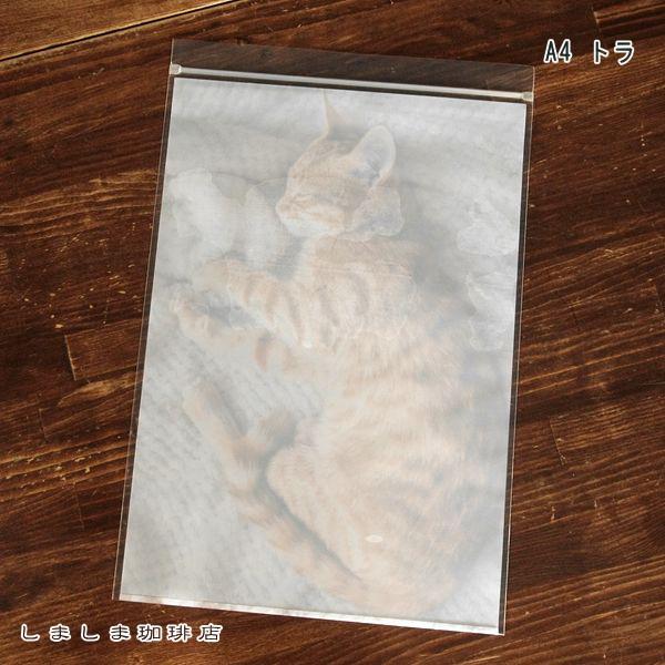 お昼寝ジップBAG A4 ミー CAT 密閉袋 猫 【レターパックプラス可20個・レターパックライト可10個・メール便可5個まで】B |  | 09