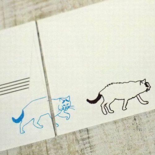 野良猫八っちゃん封筒セット5枚入S  猫 文房具 【レターパックプラス可40個・レターパックライト可20個・メール便可10個まで】A |  | 04