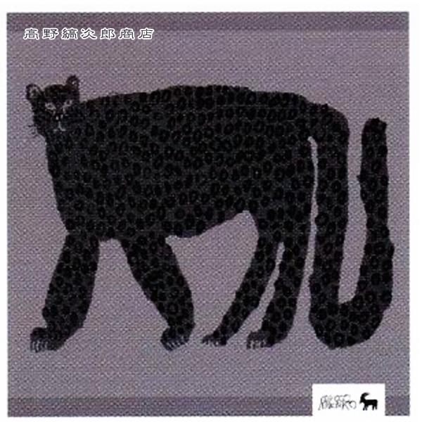 ミロコマチコハンドタオル ヒョウ ブラック 黒 グレー 猫 【レターパックプラス可8個まで】【レターパックライト可4個まで】C |  | 15