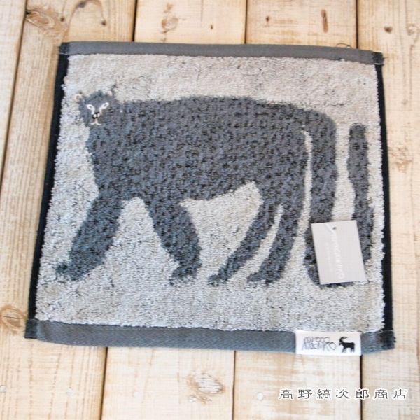 ミロコマチコハンドタオル ヒョウ ブラック 黒 グレー 猫 【レターパックプラス可8個まで】【レターパックライト可4個まで】C |  | 01