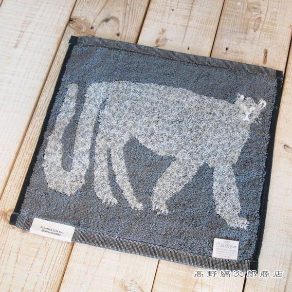 ミロコマチコハンドタオル ヒョウ ブラック 黒 グレー 猫 【レターパックプラス可8個まで】【レターパックライト可4個まで】C |  | 11