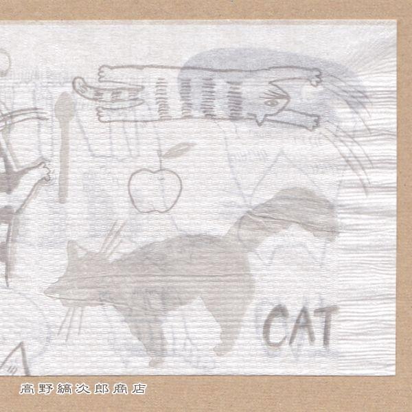 トラネコボンボン 紙ナプキン 猫 グレー 100枚セット CAT ねこ  猫【レターパックプラス可2個まで】E |  | 05