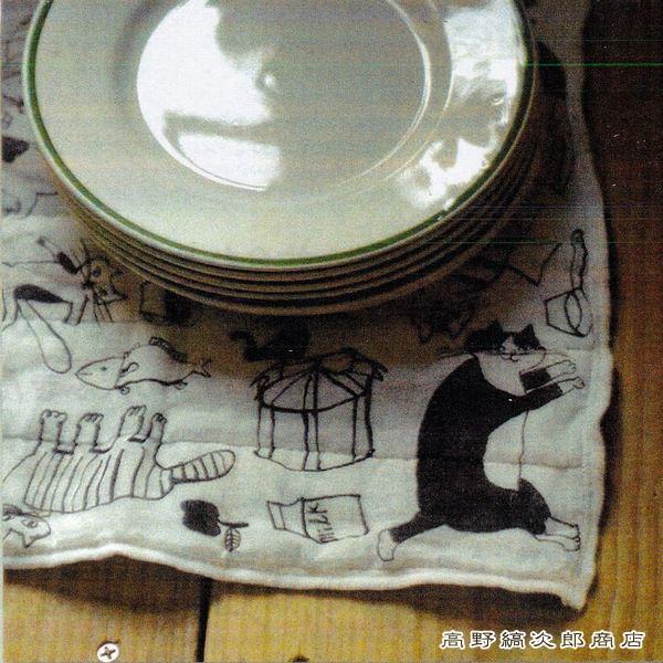 トラネコボンボンかや生地猫ふきん  CAT ねこ【レターパックプラス可20個まで・レターパックライト可10個まで・メール便可5個まで】B |  | 15