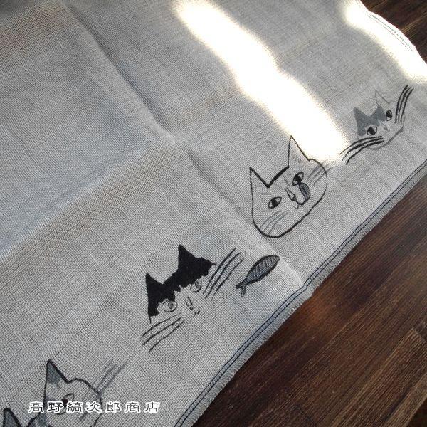 トラネコボンボンリネンガーゼ猫手ぬぐい CAT ねこ【レターパックプラス可20個まで・レターパックライト可10個まで・メール便可5個まで】B |  | 16