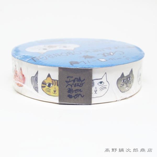 トラネコボンボンシールロール 18mm ネコ  CAT 猫【レターパックプラス可8個まで】【レターパックライト可4個まで】C |  | 01