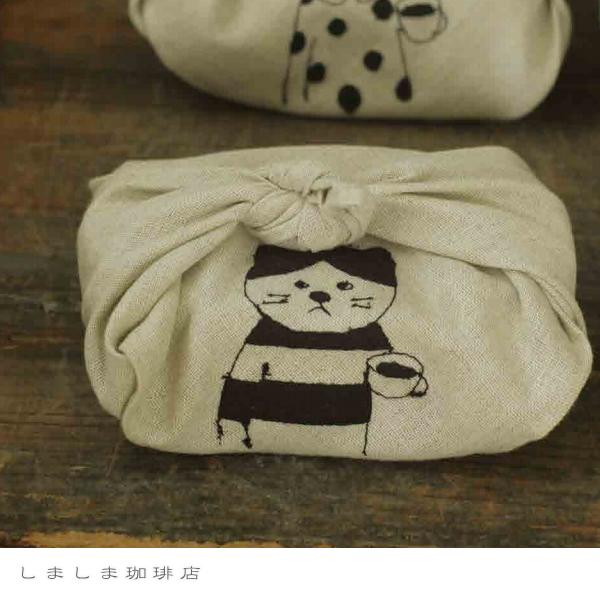 菅原しおんリネンの刺繍お弁当包み 1枚 ねこ 猫【レターパックプラス可20個まで・レターパックライト可10個まで・メール便可5個まで】B |  | 02