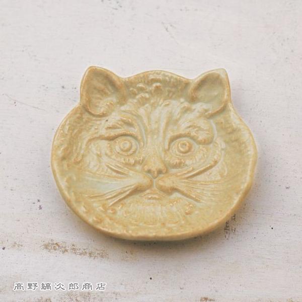 ネコ皿 猫の陽刻豆皿 CAT 雑貨 プレート 食器  F |  | 01