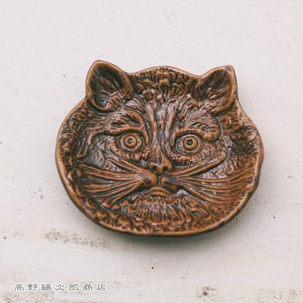 ネコ皿 猫の陽刻豆皿 CAT 雑貨 プレート 食器  F |  | 02