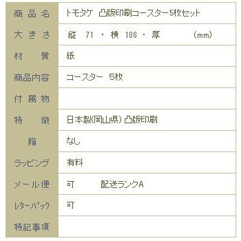 トモタケ 凸版印刷コースター5枚セット CAT ネコ【レターパックプラス可40個まで・レターパックライト可20個まで・メール便可10個まで】A |  | 05