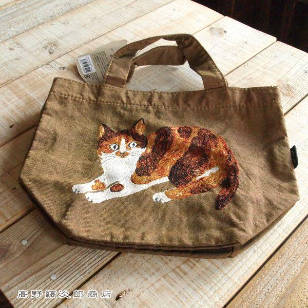 松尾ミユキ ミニボートバッグ・ポーチ BR ブラウン 1個 cat 猫 雑貨【レターパックプラス可2個まで】E |  | 03