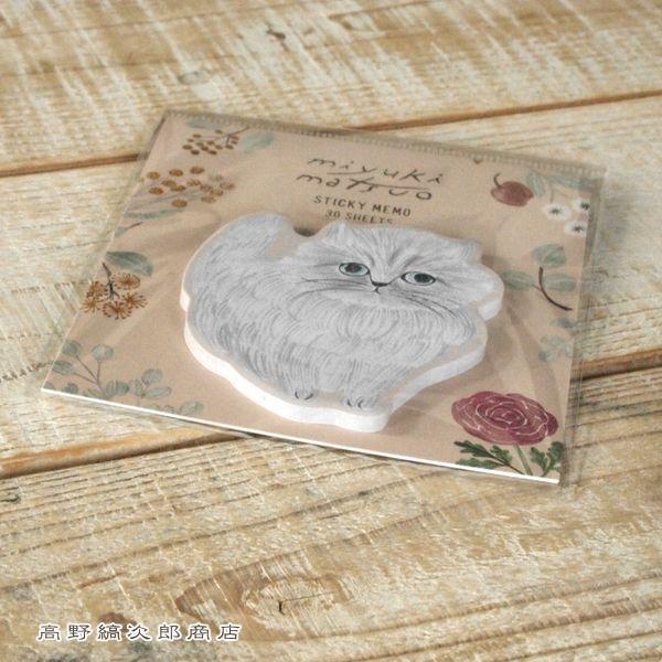 松尾ミユキ 付箋 Mnette  Cat  ねこの文具 猫【レターパックプラス可40個まで・レターパックライト可20個まで・メール便可10個まで】A |  | 06