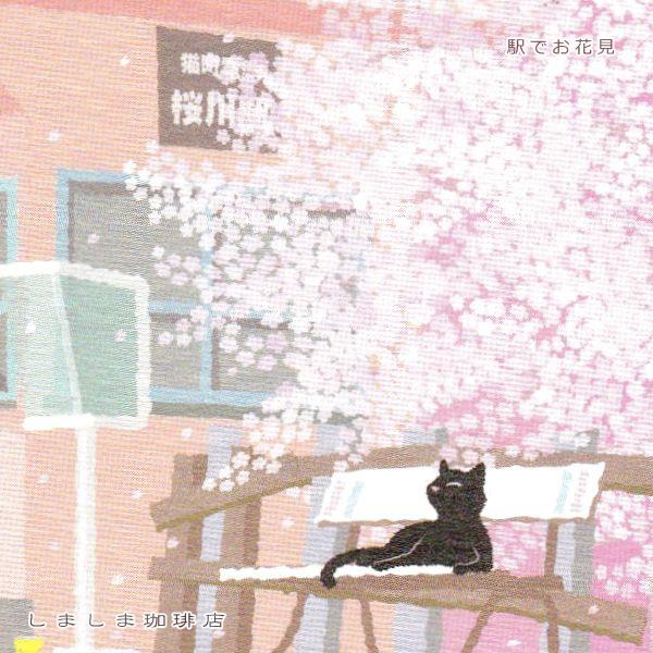 たびネコポストカード 1枚 春の風景 猫 はがき【レターパックプラス可40個まで・レターパックライト可20個まで・メール便可10個まで】A |  | 06