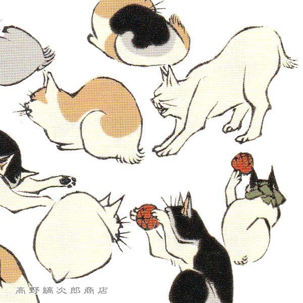 歌川広重絵葉書 浮世画譜 ポストカード  １枚 猫はがき 【レターパックプラス可40個まで・レターパックライト可20個まで・メール便可10個まで】A |  | 03