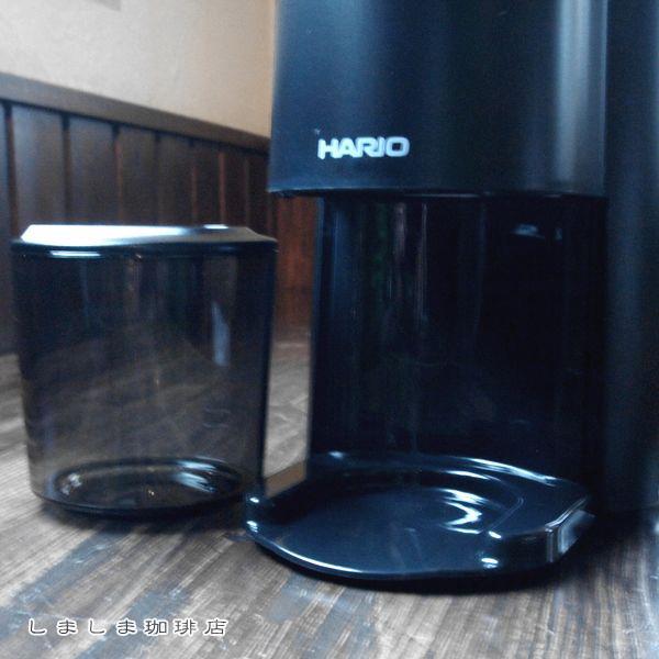 ハリオ電動コーヒーグラインダー コンパクト EVC-8B HARIOコーヒーミル 雑貨 珈琲 F | HARIO | 08
