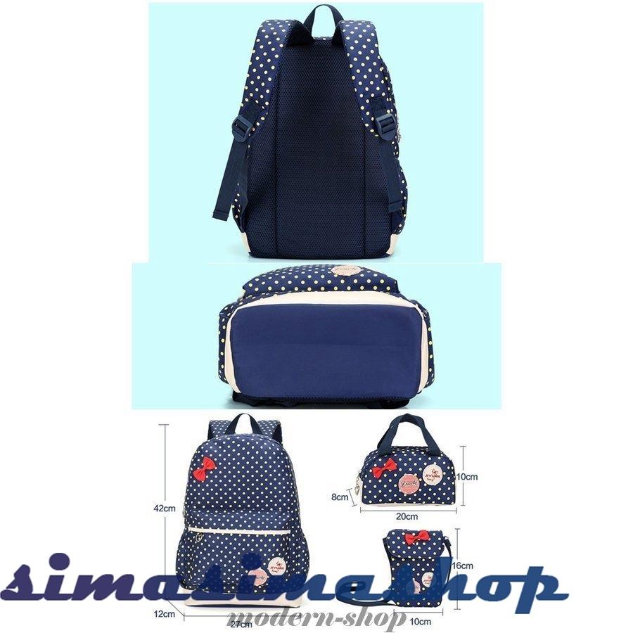 リュック 3点セット キッズ 女の子 小学生 おしゃれ 水玉 ドット柄 リボン 軽量 大容量 通学 リュックサック ショルダーバッグ 子供 可愛い 遠足 旅行 Posvnzzenr スポーツ Editorialdismes Com