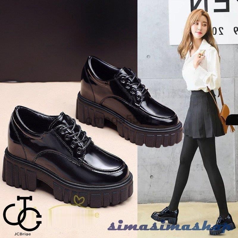 オックスフォードシューズ レディース 黒 ローカット レトロ風 女性靴 厚底 シンプル レースアップ ローファー かわいい 靴 通勤 通学 シンプル シューズ Kh Simasimashop 通販 Yahoo ショッピング