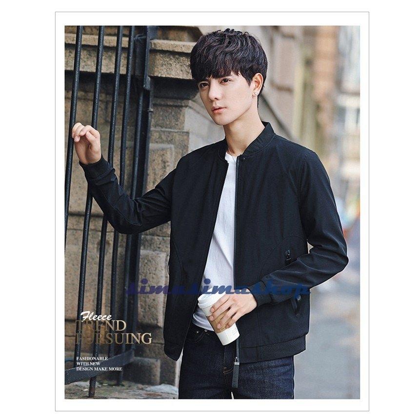 カタログギフトも コート 春アウター 大きいサイズ 春 メンズ ブルゾン 無地 22新作登場 フライトジャケット ストレッチトップス ゆったり メンズ Ma 1ジャケット モッズ ミリタリージャケット カラー ブラック Michiganestateplanning Com