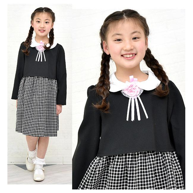 コサージュ付き フォーマル ワンピース ワンピ フォーマルウェア 入園 