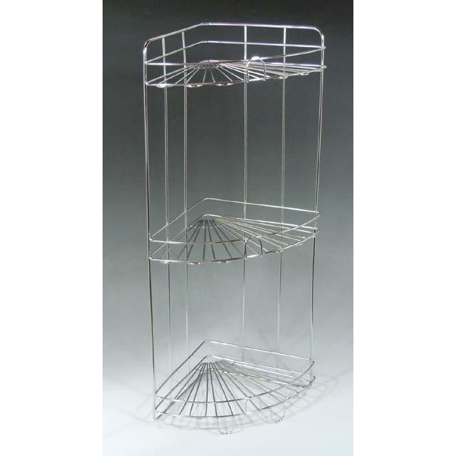 バスコーナー ラック 3段 シャンプーラック バスラック ステンレス