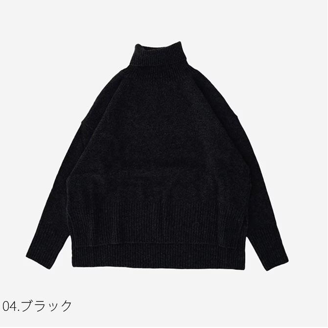 【エシカルプライス】定価13,750円 NARU(ナル) タスマニアラムコモドニットタートル 650601 |  | 05