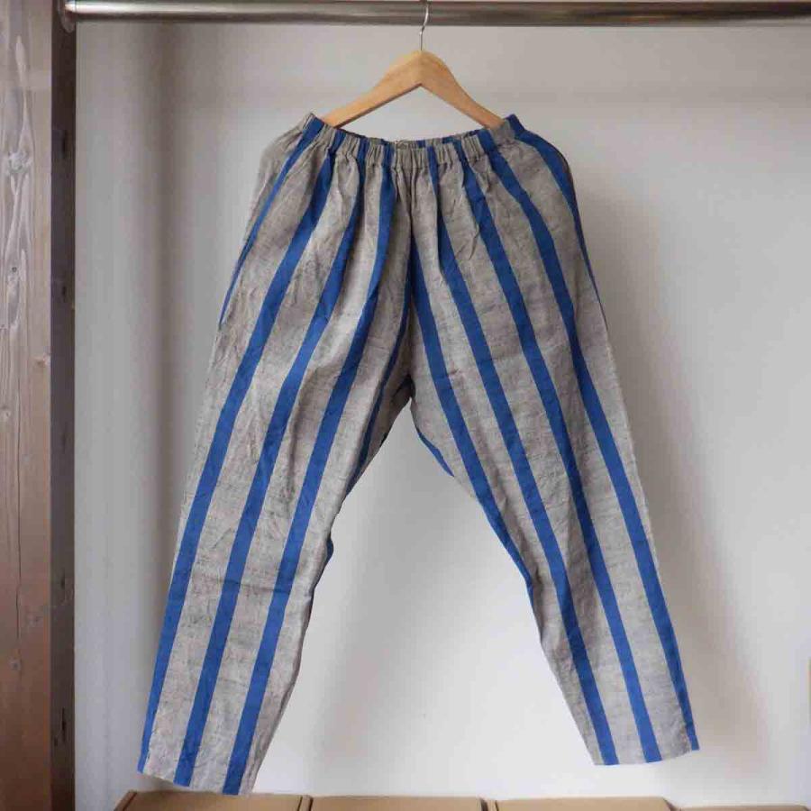 再入荷】YAMMA ヤンマ産業 会津木綿 ふわっとパンツ 縞 AFW-PT 9 再入荷】YAMMA ヤンマ産業 会津木綿 ふわっとパンツ 縞 AFW-PT 9