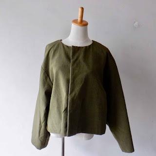 ひろ　ヤンマ産業　会津木綿 ノーカラージャケット ヤンマ産業 会津木綿 ノーカラージャケット ヤンマ産業 藍染