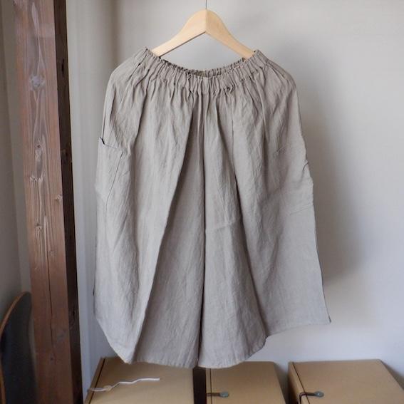 YAMMA ヤンマ産業 天日リネンキュロットパンツ cr-pt 3 colors : Simon