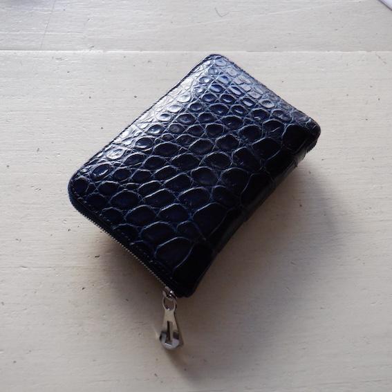 【再入荷】現物画像 ITTI イッチ CRISTY STUFFING MIDDLE WLT.5 croco クリスティースタッフィングミドルウォレットクロコ / 藍 柄C |  | 12