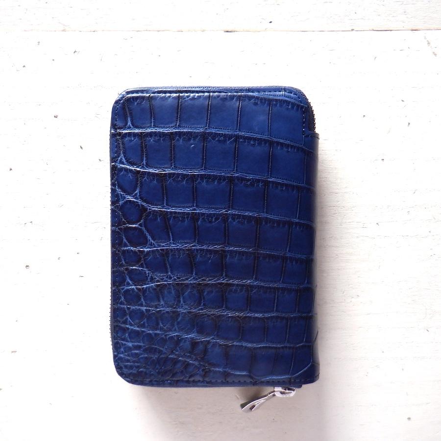 【再入荷】現物画像 ITTI イッチ CRISTY STUFFING MIDDLE WLT.5 croco クリスティースタッフィングミドルウォレットクロコ / 藍 柄C |  | 08