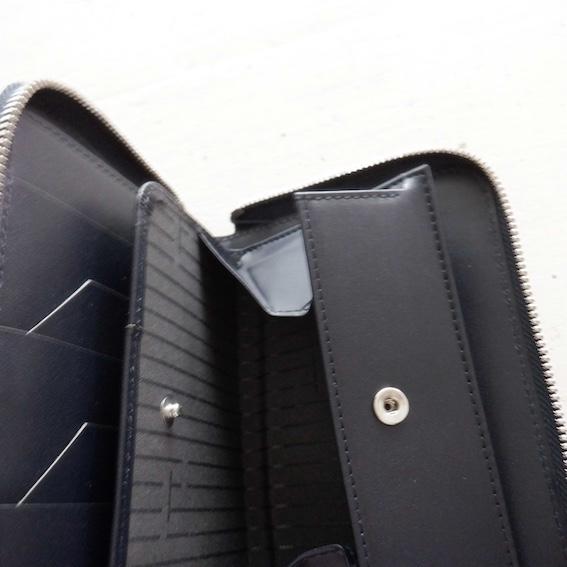 【再入荷】現物画像 ITTI イッチ CRISTY STUFFING MIDDLE WLT.5 croco クリスティースタッフィングミドルウォレットクロコ / 藍 |  | 04