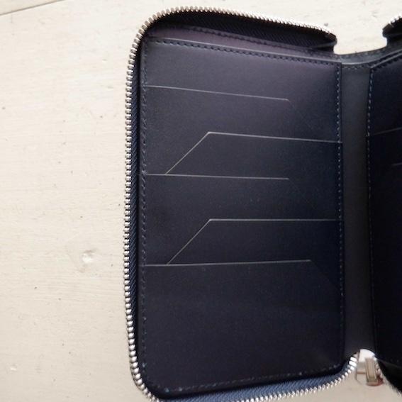 【再入荷】現物画像 ITTI イッチ CRISTY STUFFING MIDDLE WLT.5 croco クリスティースタッフィングミドルウォレットクロコ / 藍 |  | 05