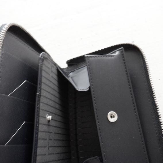 【再入荷】現物画像 ITTI イッチ CRISTY STUFFING MIDDLE WLT.5 croco クリスティースタッフィングミドルウォレットクロコ / black 柄B |  | 05