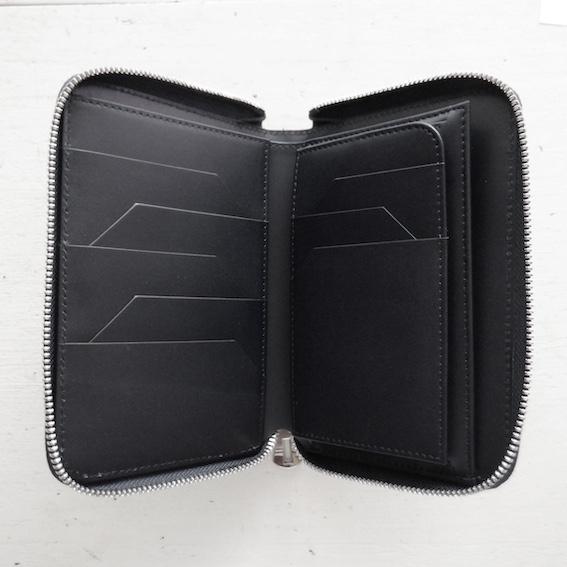 【再入荷】現物画像 ITTI イッチ CRISTY STUFFING MIDDLE WLT.5 croco クリスティースタッフィングミドルウォレットクロコ / black |  | 02