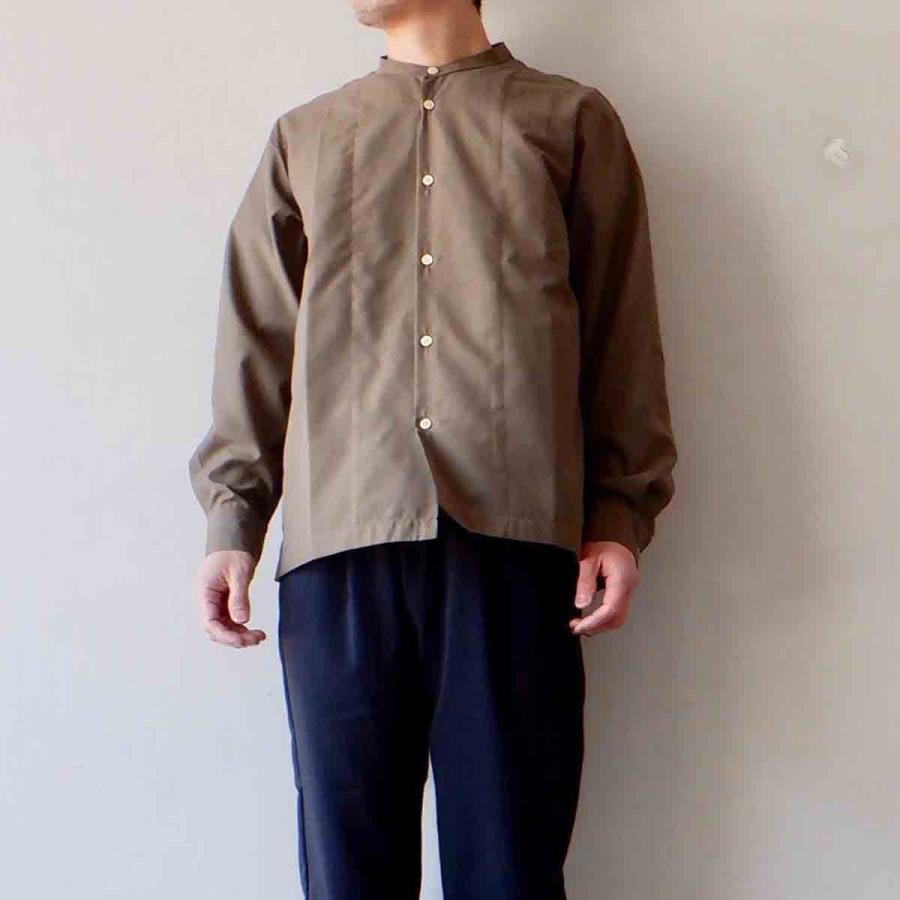 【エシカルプライス】定価15,180円 LA MOND. ラモンド BAND COLLAR SHIRT バンドカラーシャツ 4 colors LM-S-035 |  | 06